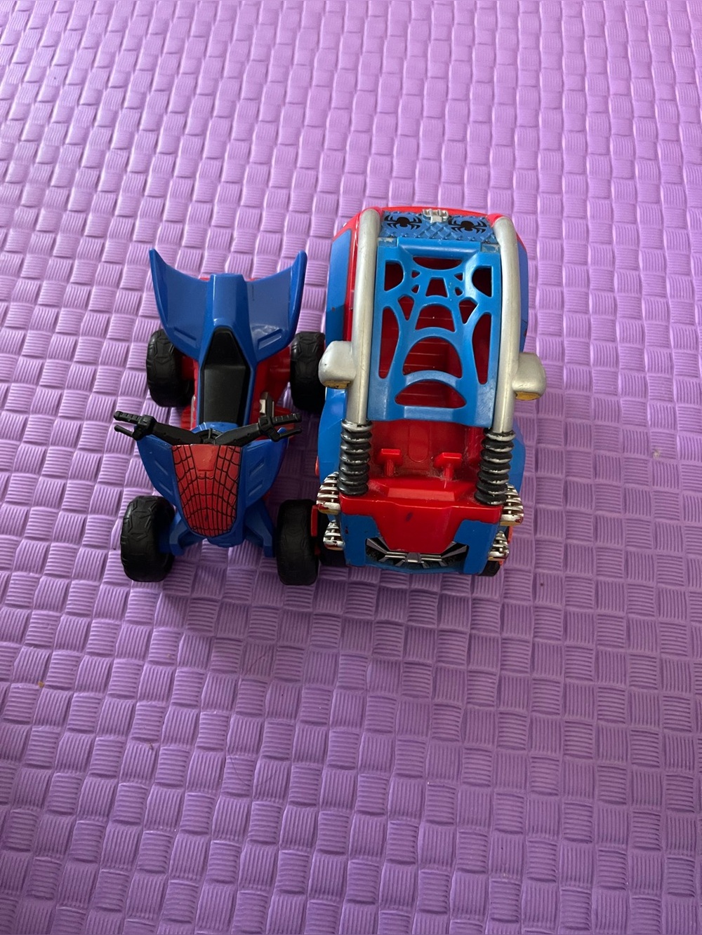 Spiderman Red and Blue Kids Quad and Buggy Toy Set